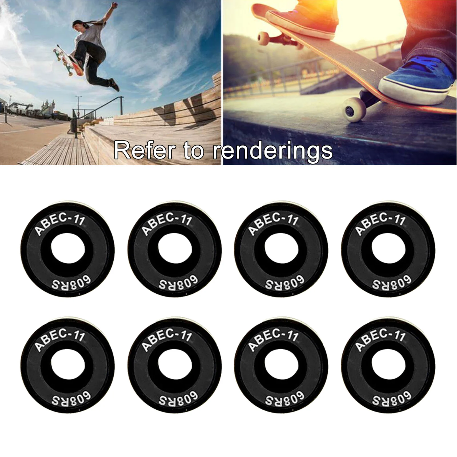 8 шт. ABEC 11 высококачественные роликовые коньки с подшипником скейтборд колеса