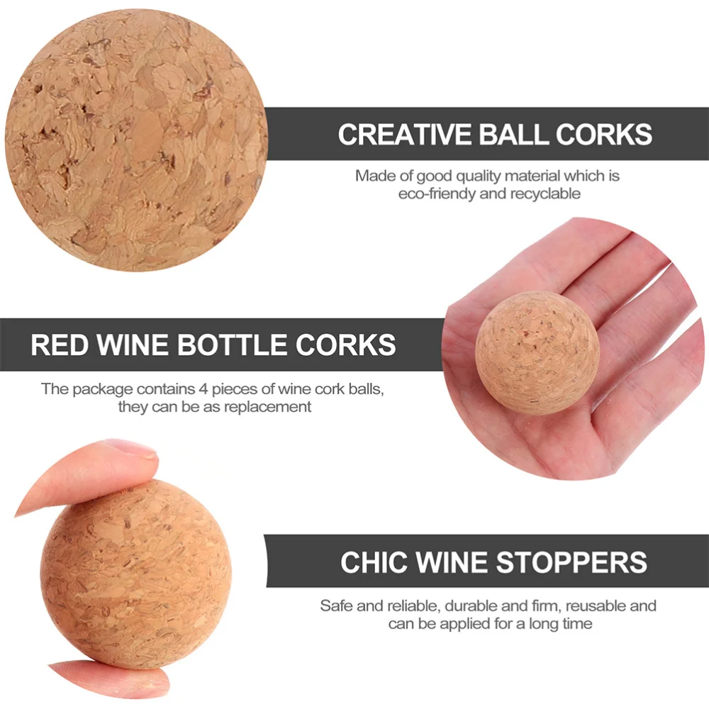 

1pc Creative Round Wooden Cork Stopper Bottle Replacement Cork (White)