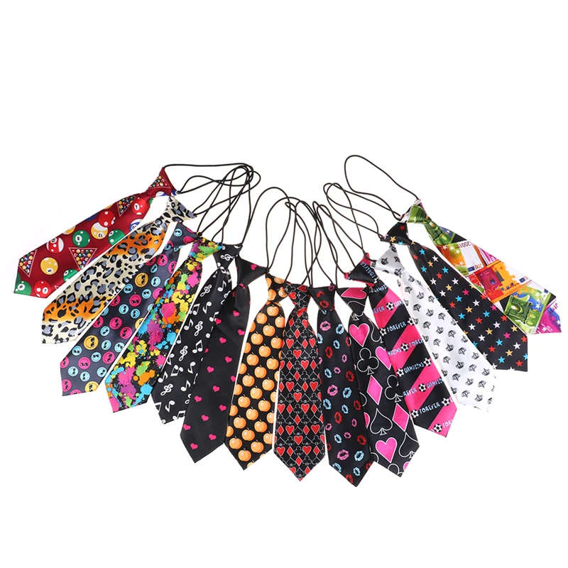 Милый детский галстук для свадебной вечеринки костюм Детский яркий с принтом