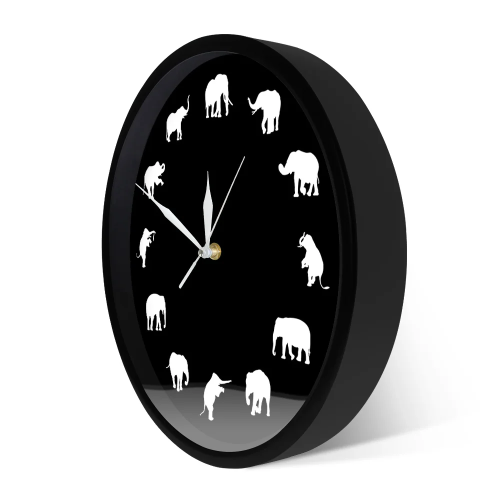 Настенные часы со слоном в виде животных и дикой природы домашний декор