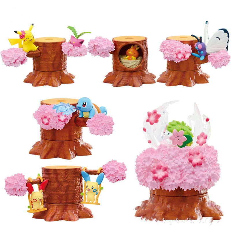 

Pokemon Forest Figure Vol.3 Gengar Mew Ditto Cubone Litwick Pumpkaboo Paras Abra Piplup Shuppet Murkrow 8pcs/set