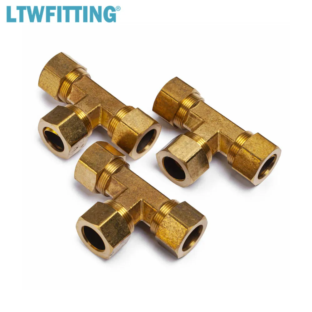 LTWFITTING 3/4 &quotOD компрессионный Тройник латунный Компрессионный фитинг|brass compression