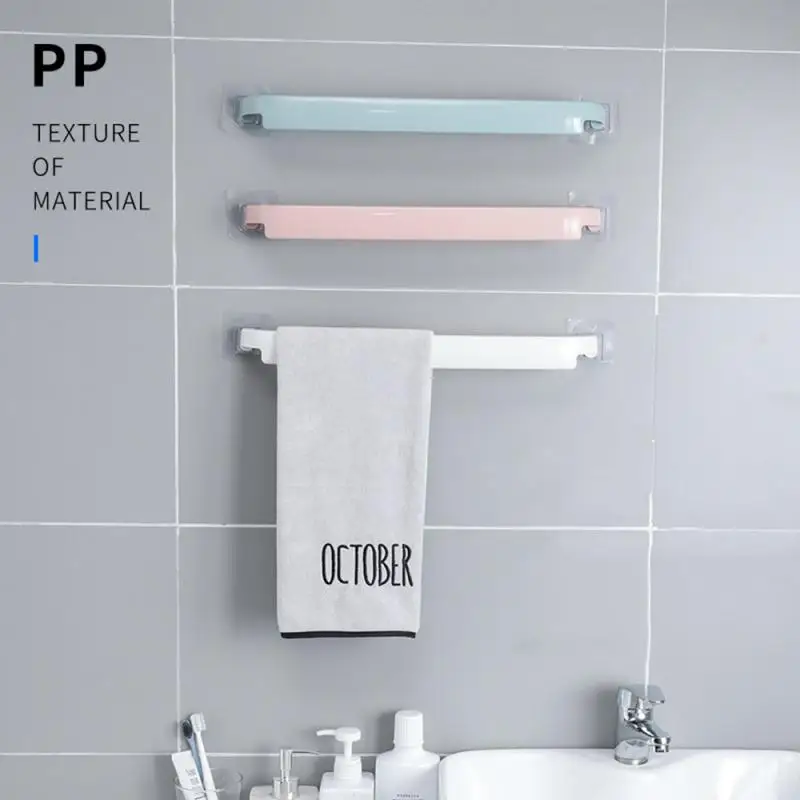 

Wall Mounted Towel Hanger No Drilling Bathroom kitchen Towel Bar Storage Rack Toilet Paper Holder kitchen bathroom Storage shelf