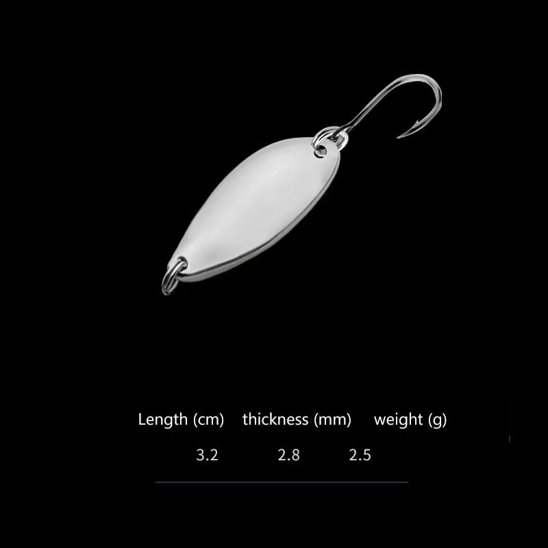 

1.5g/2.5g Artificial Mini Sequins Bait Freshwater Professional Hard Bait Anti-corrosion Bionic High Quality Metal Fishing Lure