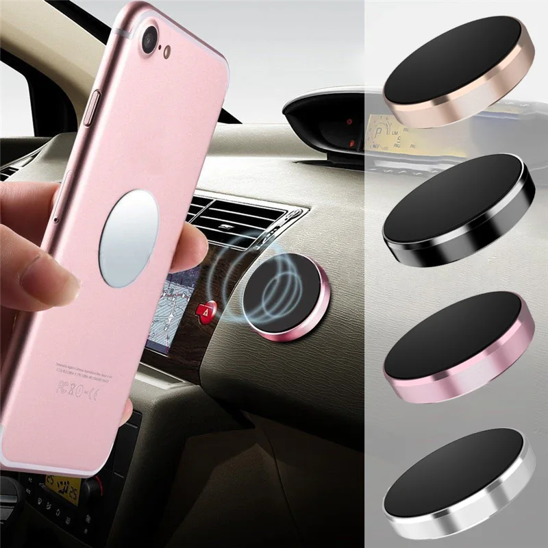 

Round Magnetic Mobile Phone Holder In Car for Car Mount Stand Multifunctional Phone Holder Apply to iPhone Samsung Xiaomi