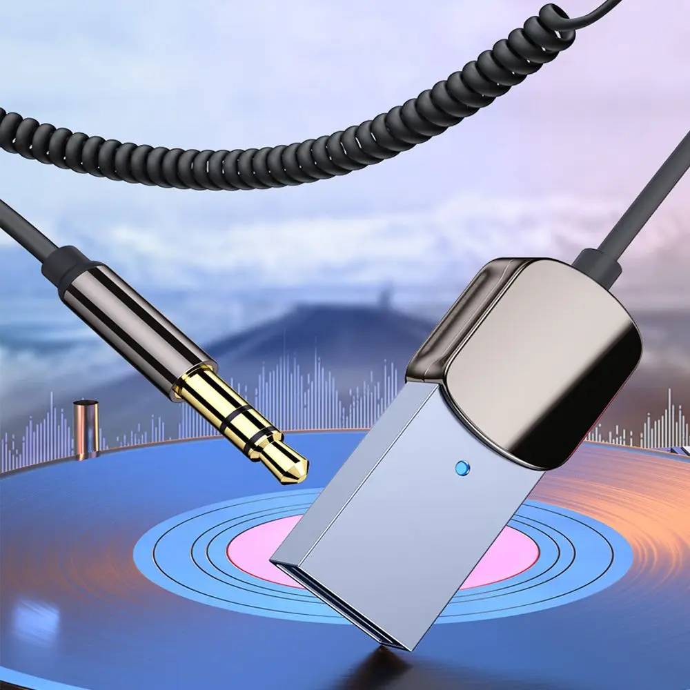 Музыкальный Bluetooth 50 BT Передатчик Автомобильный приемник автомобильный аудио Aux