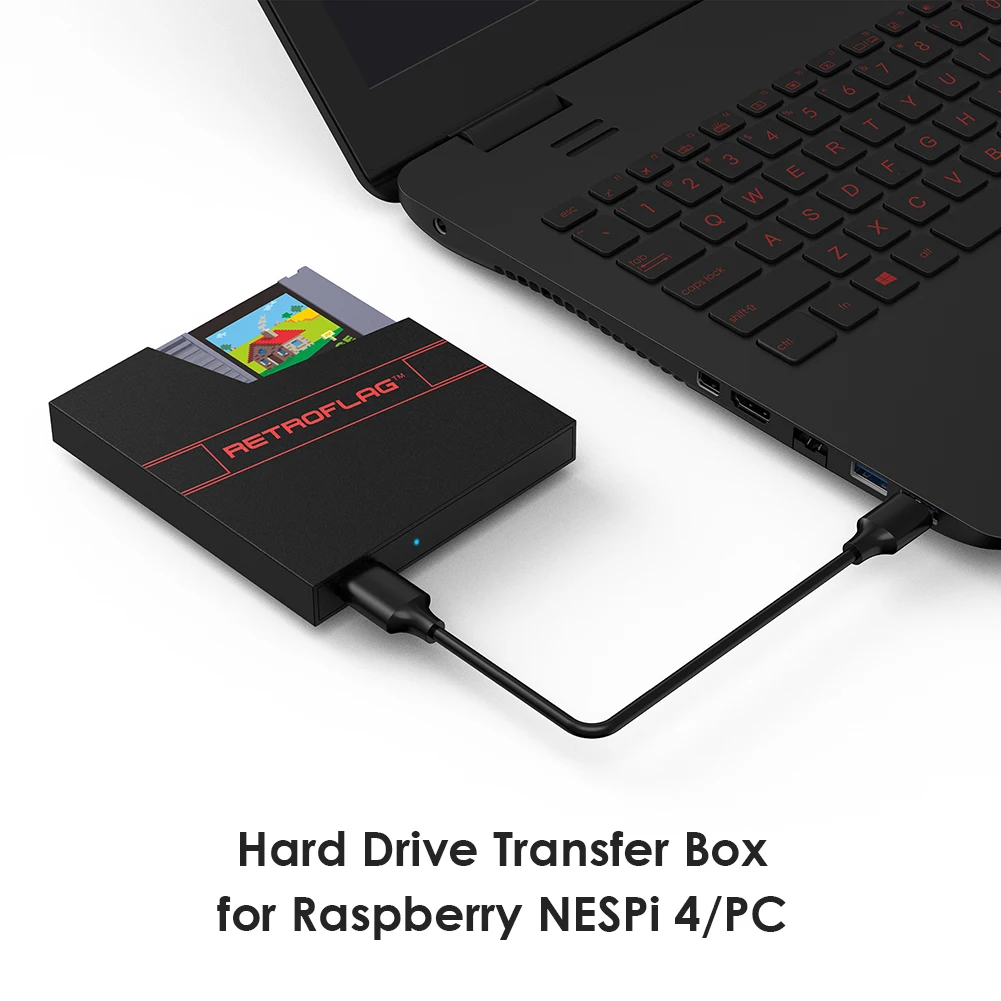 Чехол для жесткого диска Retroflag картридж подключения данных бокс Raspberry NESPi 4/PC |