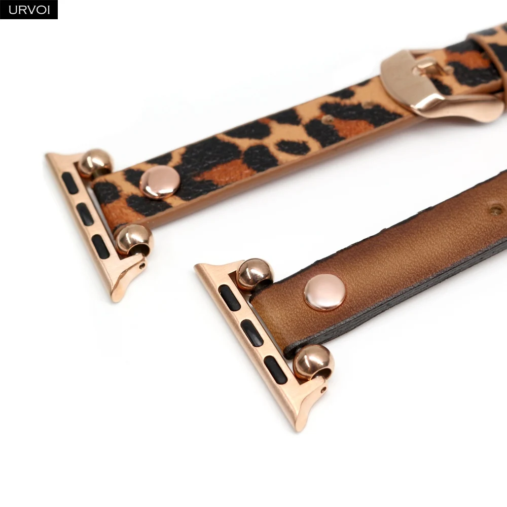 Ремешок URVOI для Apple Watch ultra series 8 7 6 SE 54321 ремешок из натуральной кожи iWatch бусины