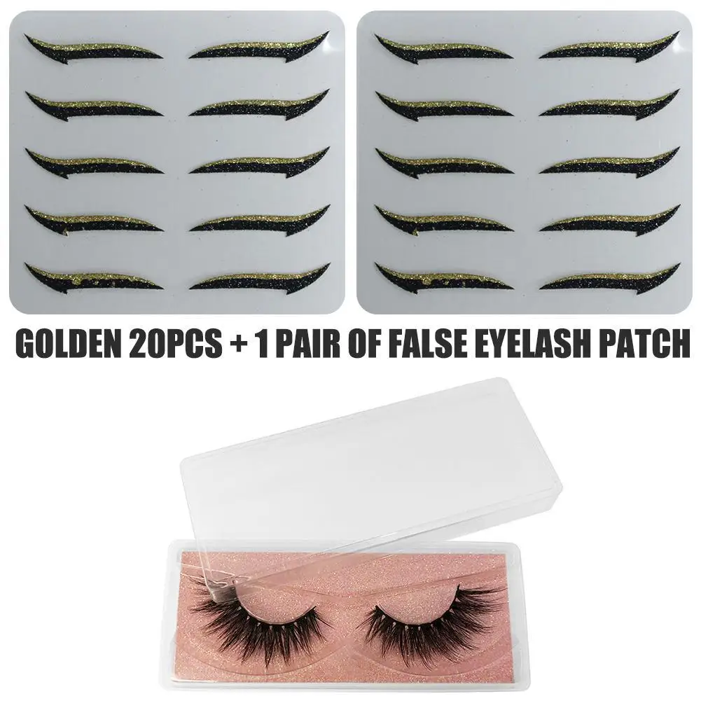 

5 Pairs Non-reusable Eyeliner Stickers Fashion Eyes Sticker Eyes Face Eyeshadow Sticker Makeup Eyeliner Tools Makeup J7A6