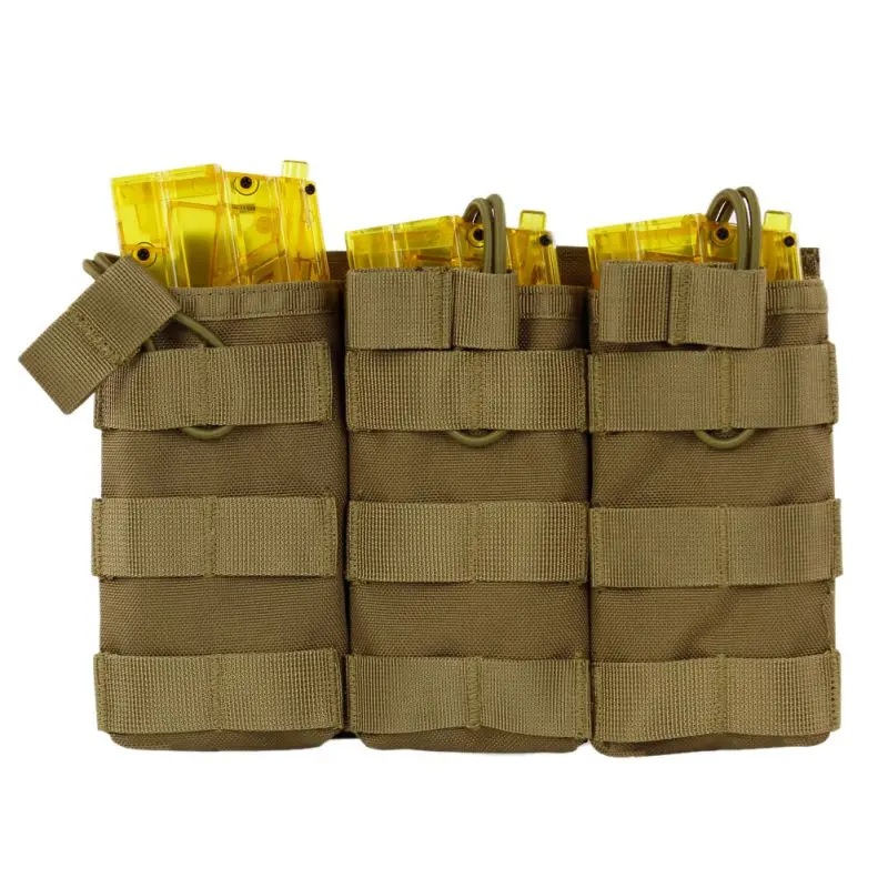 

1000D Nylon Single / Double / Triple Magazine Pouch Tactical M4 Military Pouch Molle Paintball Airsoft Magazine Pouch