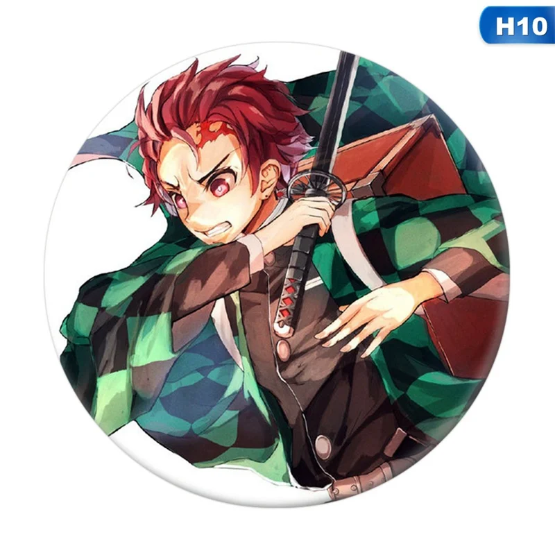 

Anime Demon Slayer: Kimetsu no Yaiba Kamado Tanjirou Pin Button Brooch Badge New