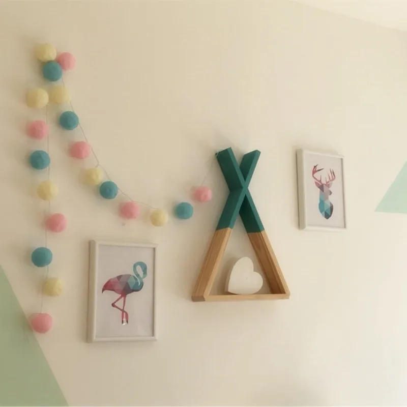 Милая Пастельная хлопковая гирлянда с подключением USB переменного тока и