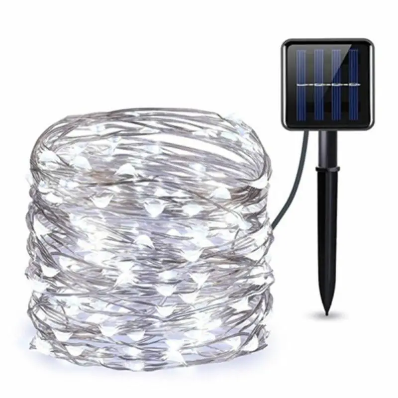 10/20m 100/200 LED Solar Power Fairy Lights String Lamps Party Wedding Decor Garden Outdoor with Solar Panel Decor Lights New