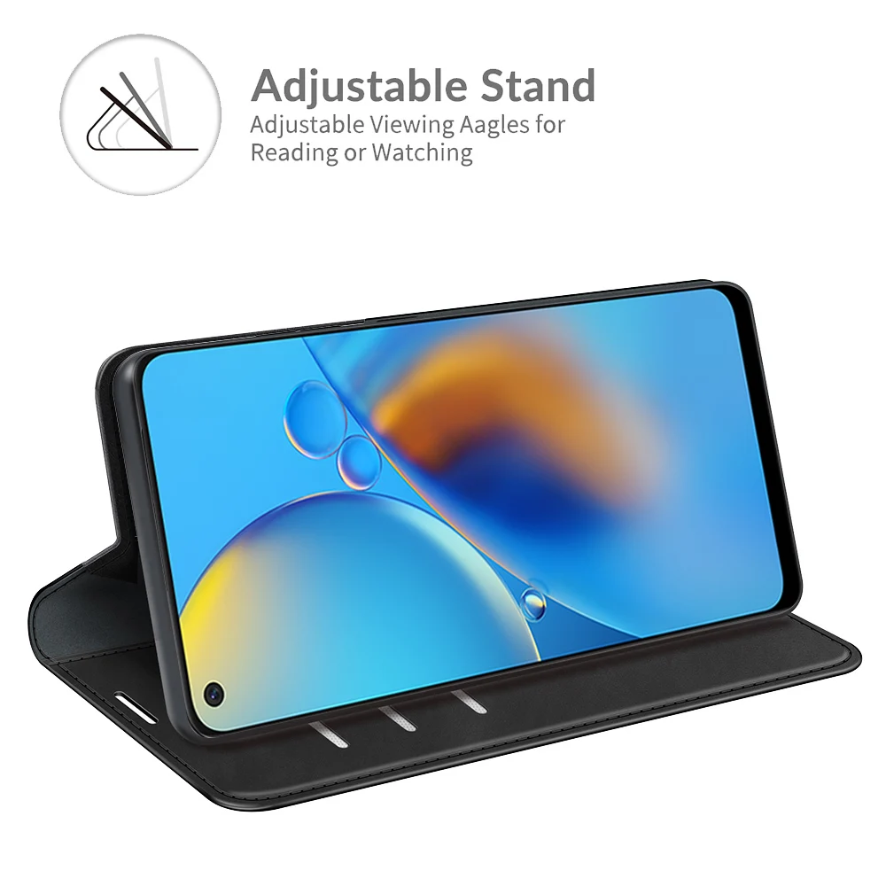 Кожаный чехол с автоматическим переключением для OPPO A74 (4G VER. 2021 дюйма) 2219 CPH2219