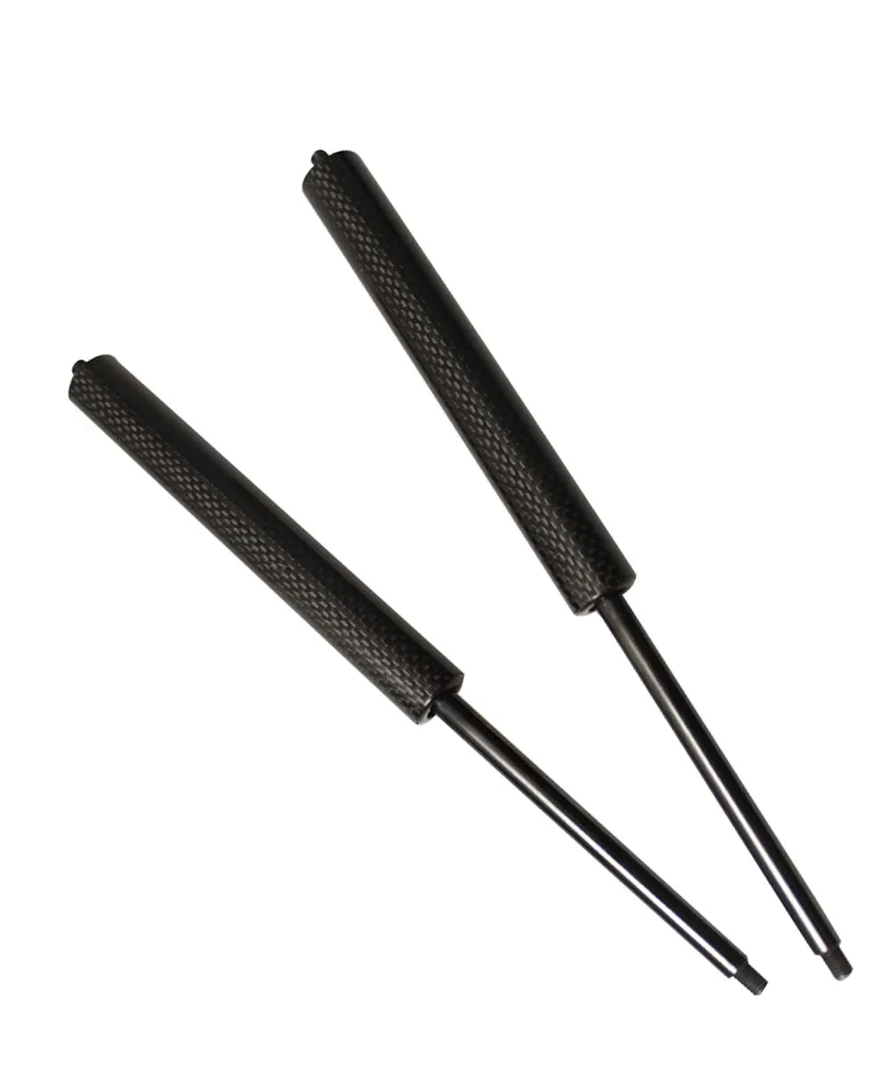 Black carbon fiber Для Volvo S60 S80 C70 XC70 Sedan 2003- авто капот углеродного волокна газовые стойки заряженные амортизаторы подъем поддерживает 9,61 дюймов - Цвет: Black carbon fiber