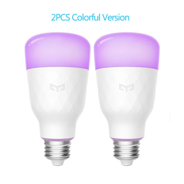 RGB bulbX2pcs Xiaomi концентратор умный дом Наборы шлюз окна, двери Сенсор человеческого тела стены Беспроводной с переключателем влажности воды Сенсор Камера - Цвет: RGB bulbX2pcs