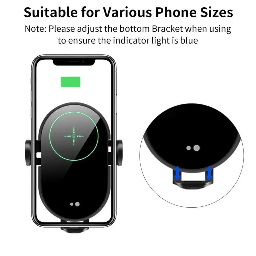 15 Вт автомобильное беспроводное зарядное устройство для iPhone Samsung HuaWei LG XIAOMI