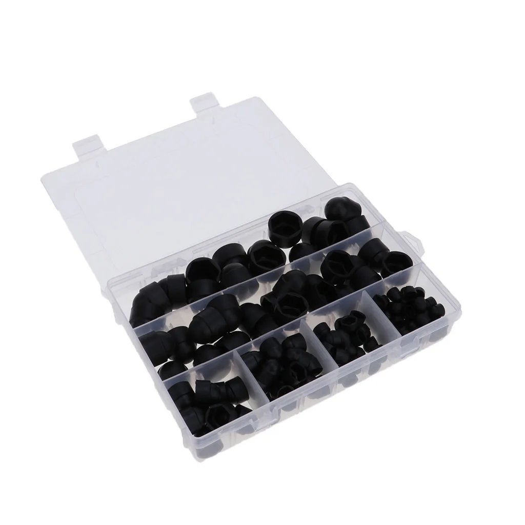 

145 Pieces Protective Caps For Screws Hexagon Cover Cap For M 4 M5 M6