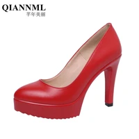 plus size 32 43 stilettos pumps women wedding shoes red white 2022 spring shallow high heels shoes ladies platform shoe