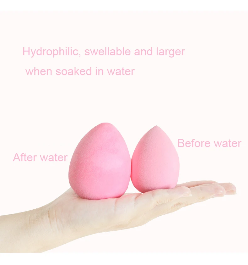 

2021 Gourd shaped puff beauty egg drop shape puff makeup egg makeup egg cushion sponge egg puff boxes