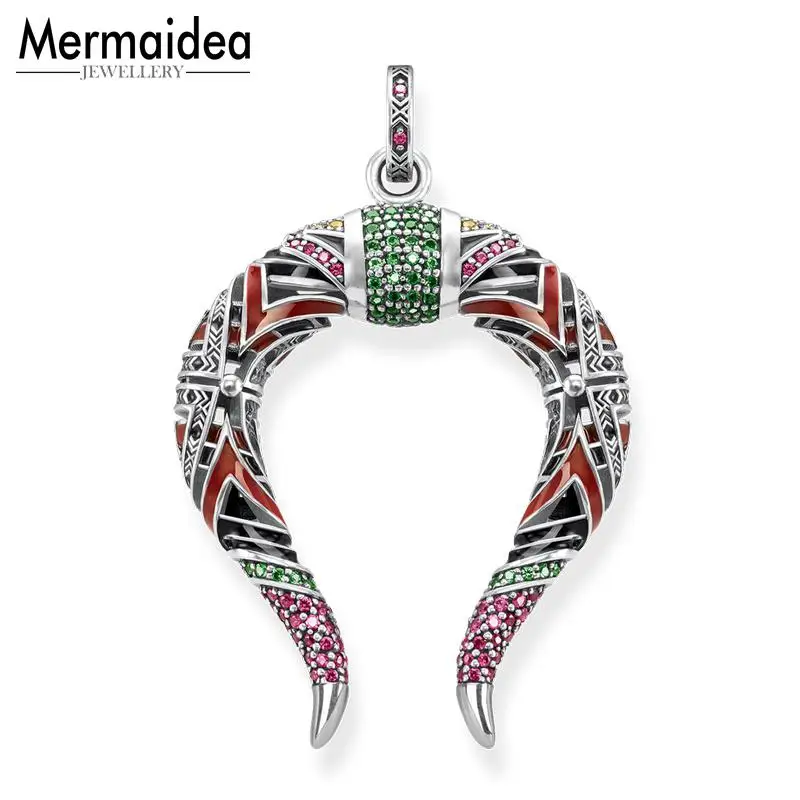 Кулон с китайскими рожками дракона 2020 Модная бижутерия стильное ожерелье