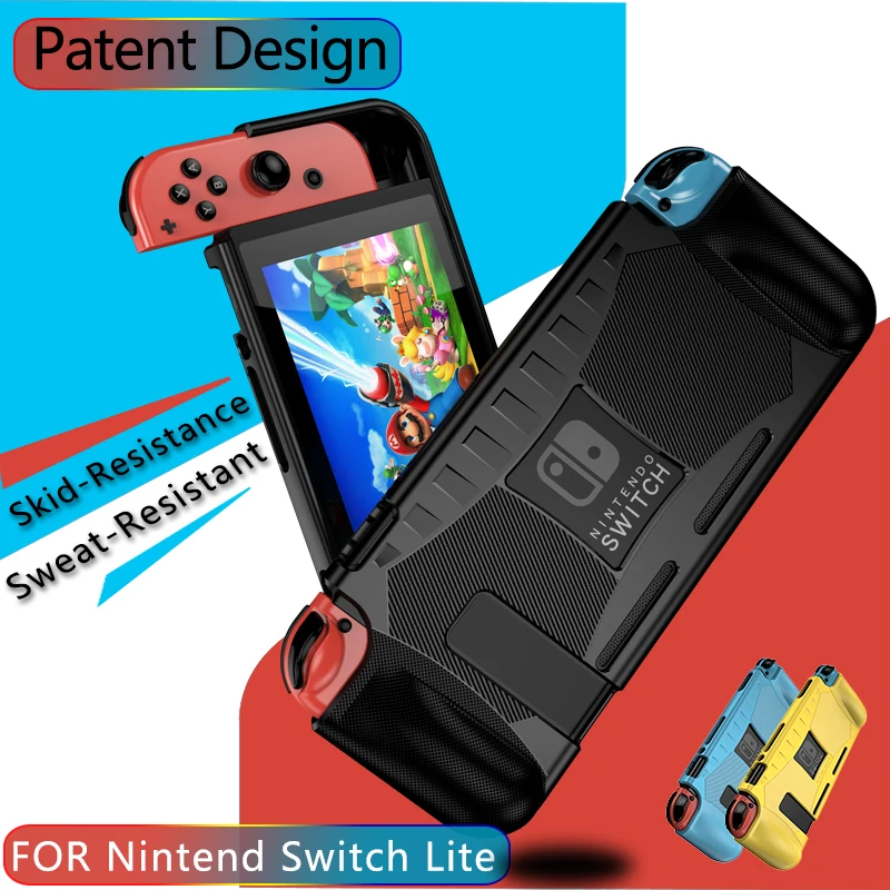 Фото Чехол RubRab из ТПУ для Nintendo Switch защитный чехол с рукояткой подключаемый Чехол RubRab из ТПУ для Nintendo Switch защитный чехол с рукояткой подключаемый