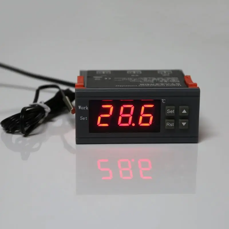 

110V 220V Digital Temperature Controller 10A Cooling Heating Thermostat MH-1210A Y98E