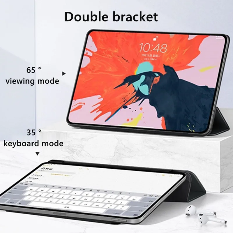 Чехол для iPad Pro 11 2020 с держателем-карандашом из искусственной кожи умный чехол 2-го