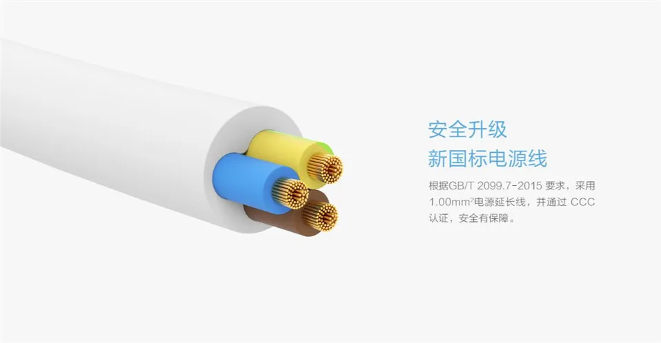 Оригинальная патч-панель Xiaomi Mijia Mihome с 3 портами, базовая версия 1,8 м, сетевой фильтр, защита от перенапряжения, несколько розеток