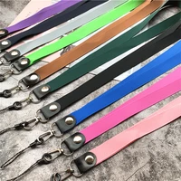 lanyard strap for phone charm solid color landyard metal hook phone chain simple rope for mobile holder business lanyard