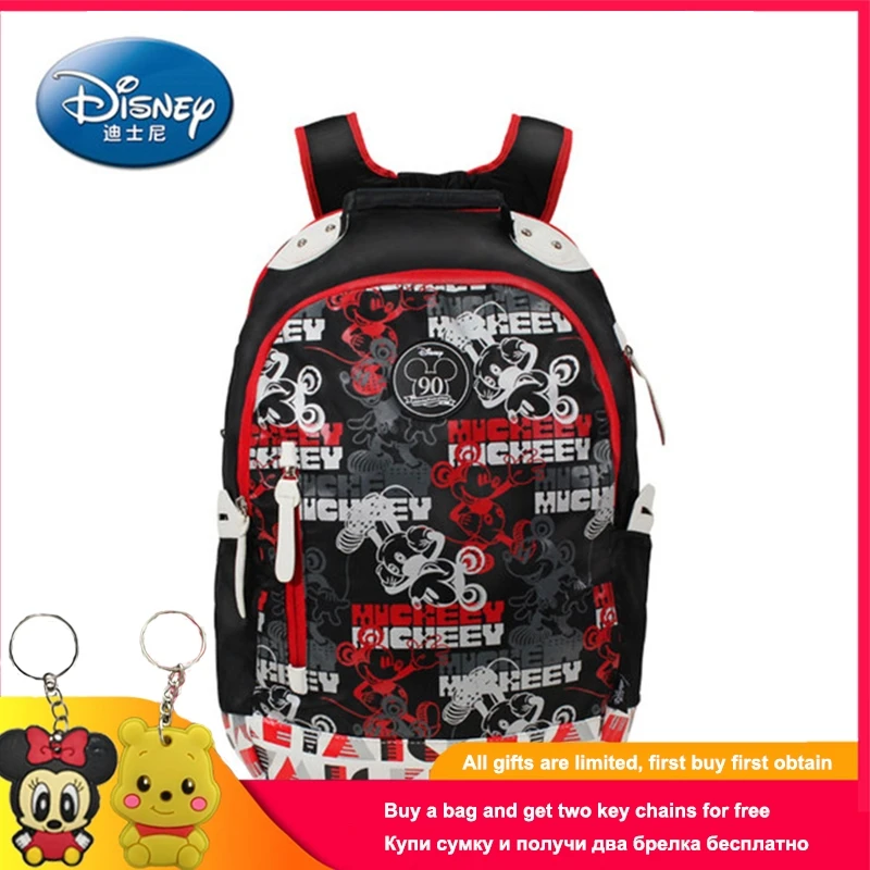 

Disney Fashion Backpack with Applique Children's Schoolbag Unique Personality Unisex Bookbag with Soft Strap Children’s Bag