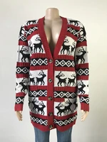 Ugly Christmas Jumper Sweater Autumn Winter Knitwear Fawn Oversize Cardigan Medium Long Harajuku Outside For Women 2020 Fashion