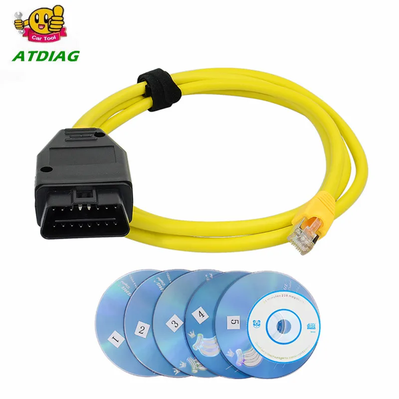 Новое поступление интерфейсного кабеля для BMW ENET (Ethernet OBD) со светом стандартное