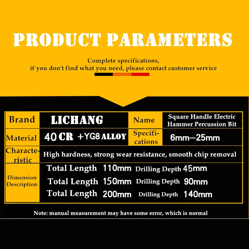 Набор сверл для электродрели LICHANG Sds Plus 2 шт. металлические стены бетон твист