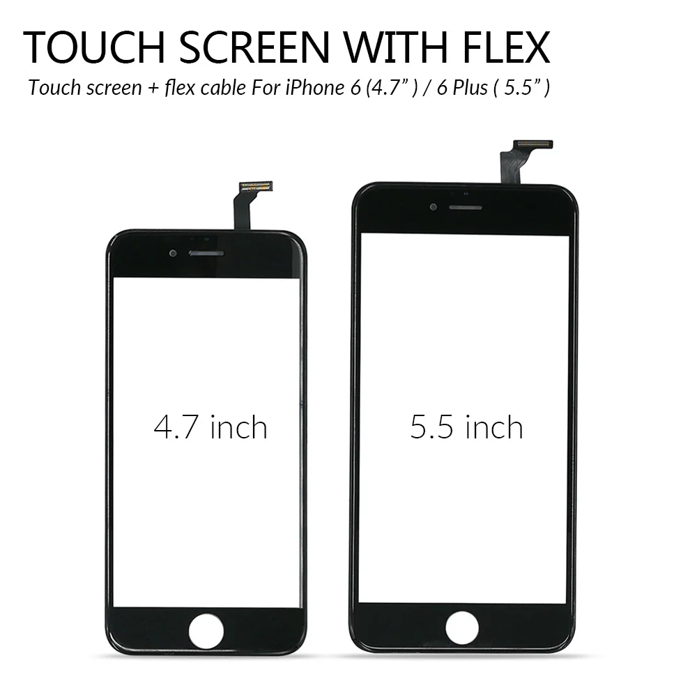 touch screen digitizer frame for iphone 7g 7 plus 7p touchscreen front touch panel glass phone accessories tempered glass film free global shipping