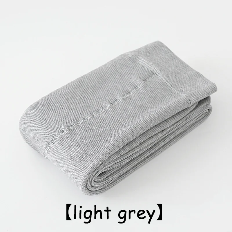 light grey Новинка, теплые длинные Хлопковые женские чулки выше колена, женские чулки на осень и зиму, вязаные чулки до бедра для женщин - Цвет: light grey