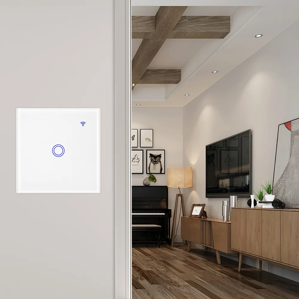 WI FI 2 4G Сетевая связь Smart Переключатель 1/2/3 Поддержка третьей вечерние голос