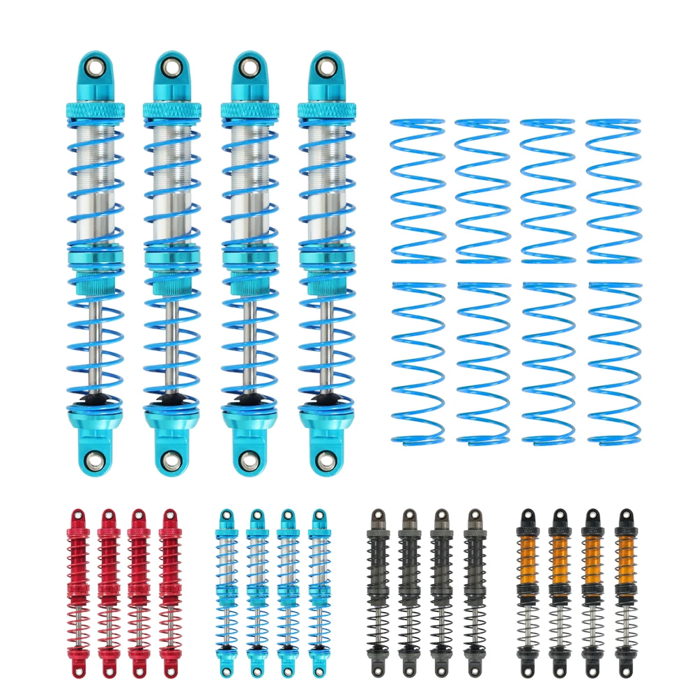 

4PCS RC Rock Crawler Metal Oil Shock Absorber 70mm 80mm 90mm 100mm 110mm 120mm for SCX10 Wraith TRX4 TRX6 ABSiMA Sherpa