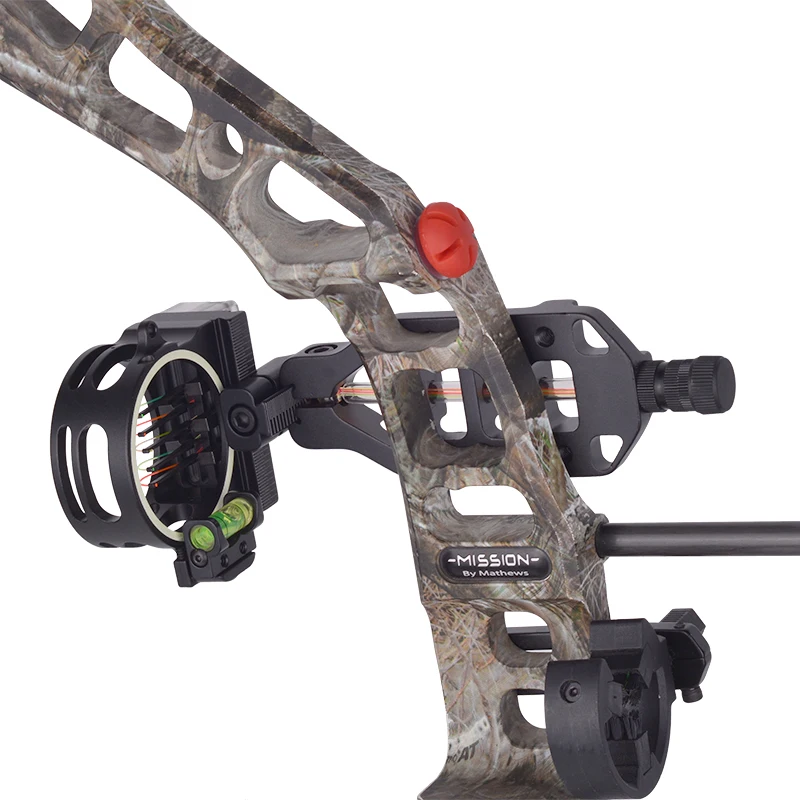 5 Pin Compound Bow Sight Scale Adjustment With Level for Arc