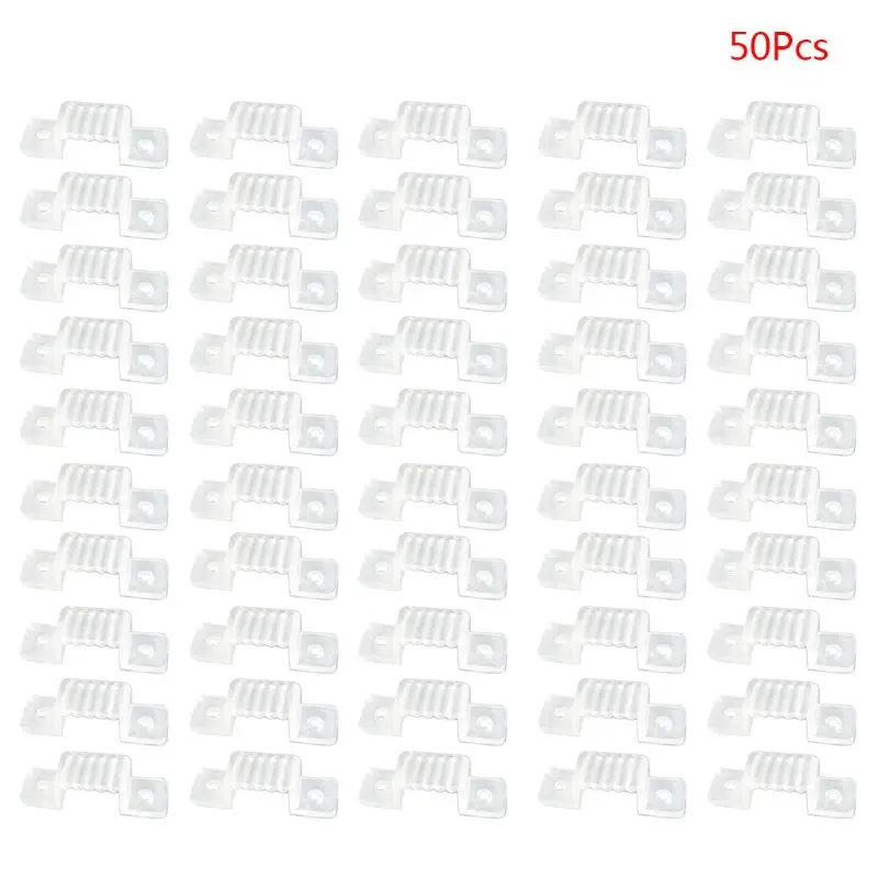 

50Pcs LED Fixing Silicon Mounting Clips for 220V Waterproof SMD 5050 2835 Light