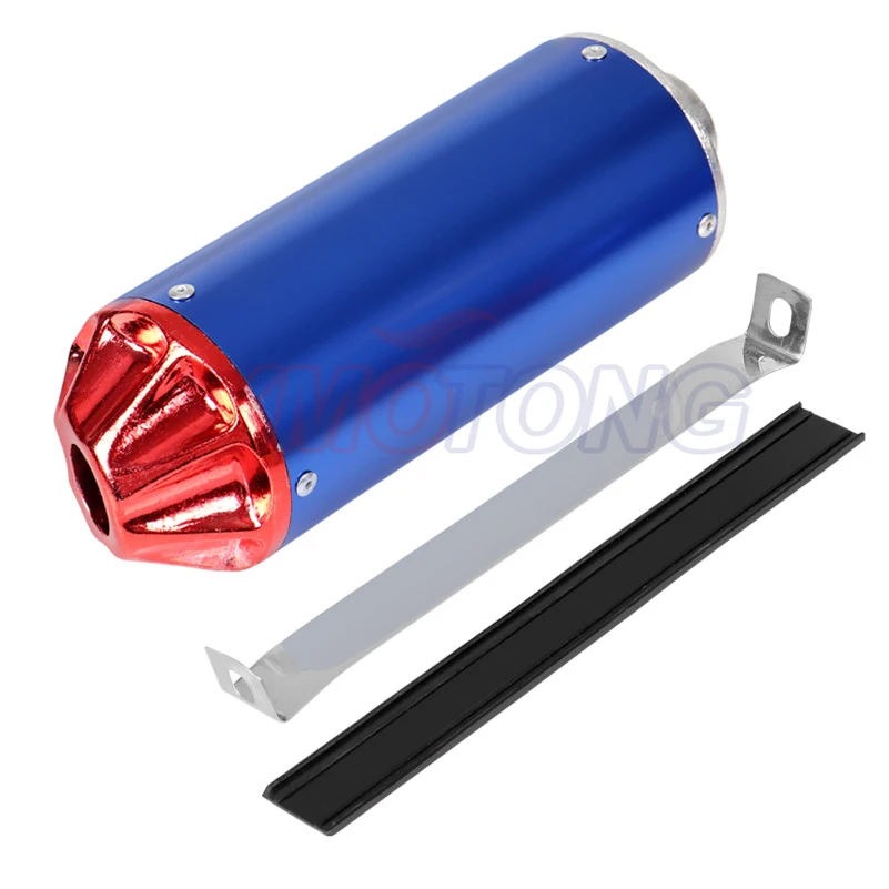 Универсальный алюминиевый выхлопной глушитель для мотоцикла 4 цвета 28 мм