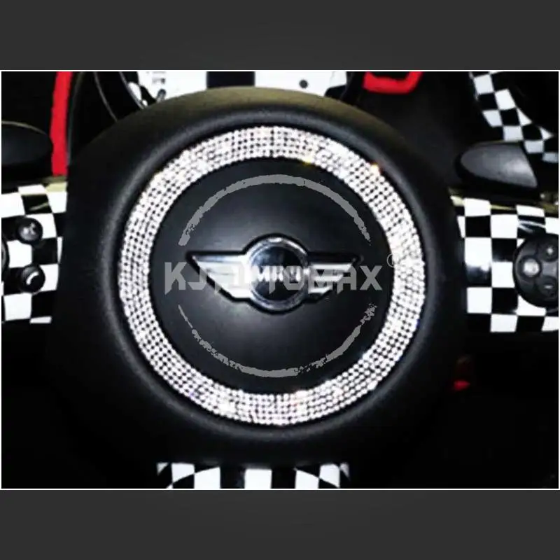 KJAUTOMAX для Mini Cooper R55 R56 R60 Руль украшения кольцо кристалл мягкий