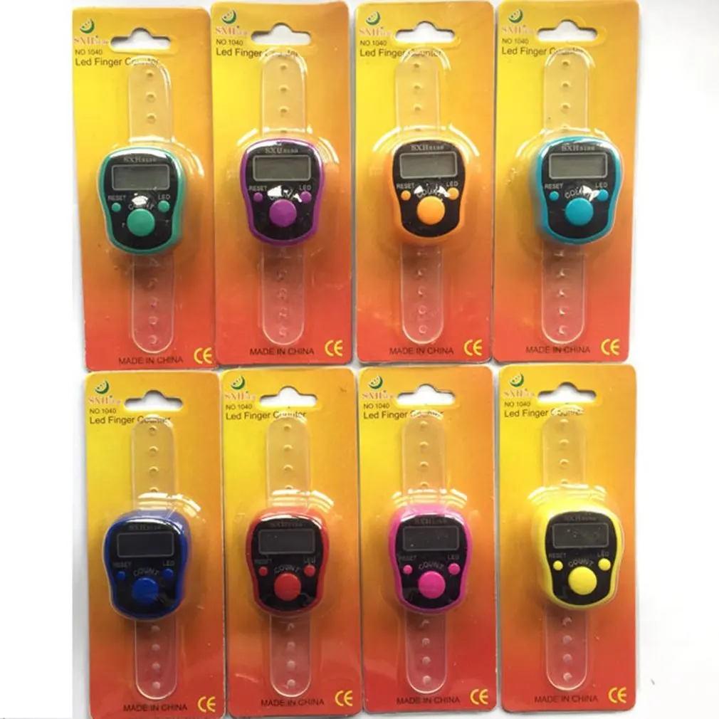 by dhl or ems 1000 pcs Stitch Marker And Row Finger Counter LCD Electronic Digital Tally Brand New | Инструменты