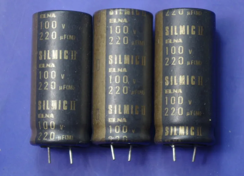 Горячая Распродажа ELNA Япония оригинальный SILMIC II 100v220uf матовый медная лапка аудио