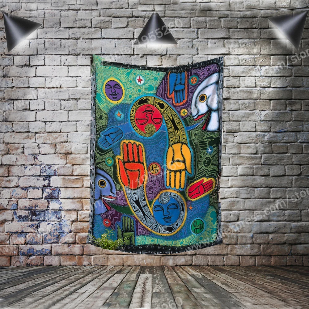 Индийский флаг баннер украшение для дома подвесной с 4 люверсами в углах 3*5 футов