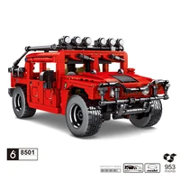 technical building block orv hummers h1 model hmmwv vehicle steam assembly bricks pull back car toys for boys gifts