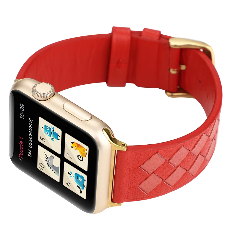 Ремешок для Apple watch 44 мм 40 мм 42 мм 38 мм corra iwatch 4 5 3 2 высококачественный кожаный браслет аксессуары для Apple watch 4 5