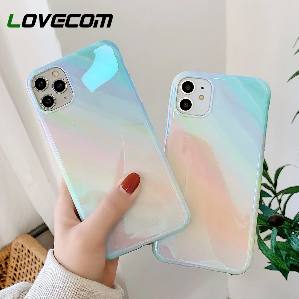 Чехол для телефона iPhone 11 Pro Max XR X XS 7 8 Plus с градиентом синего цвета мягкий чехол IMD