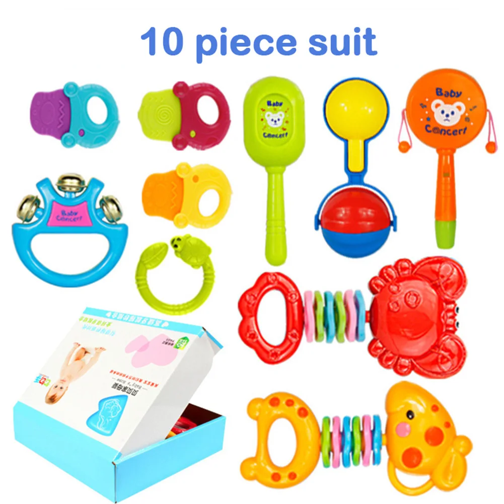 

Baby Rattles Shaking Bell BPA-Free Grab Toys for Infant Kids Early Educational Intelligent Training AN88