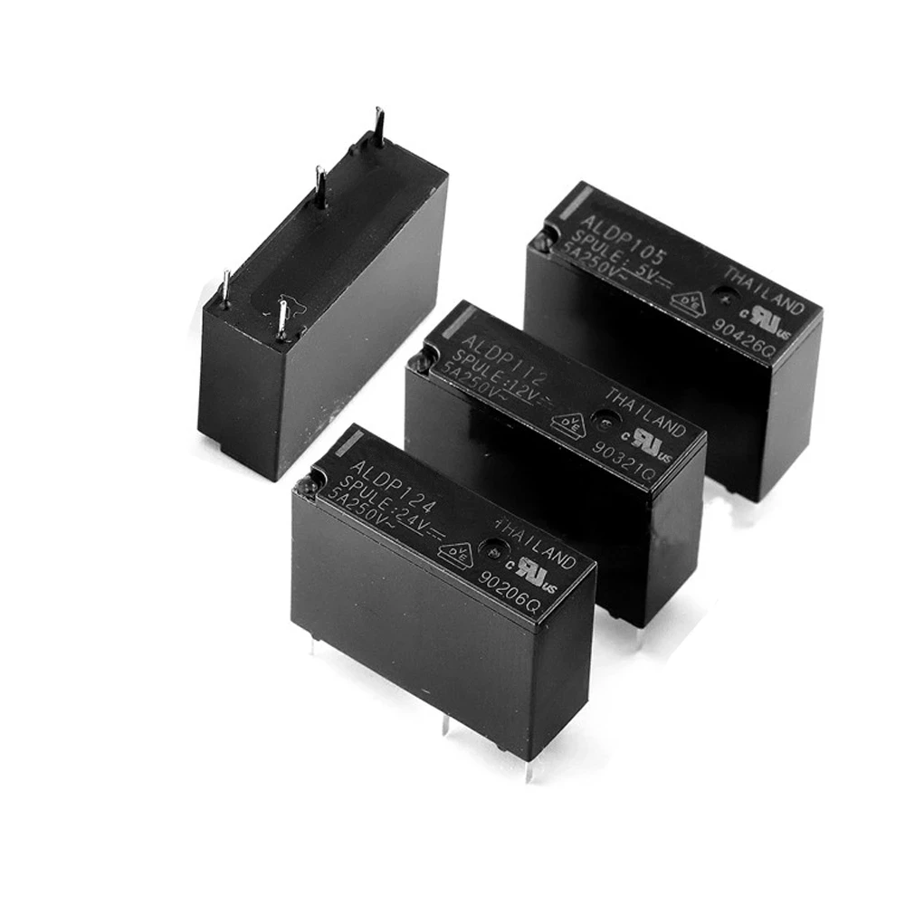 Реле ALDP105 ALDP112 ALDP124 5 В 12 24 А 250 4 контакта группа нормально открытых ALD112 3 2 шт. -